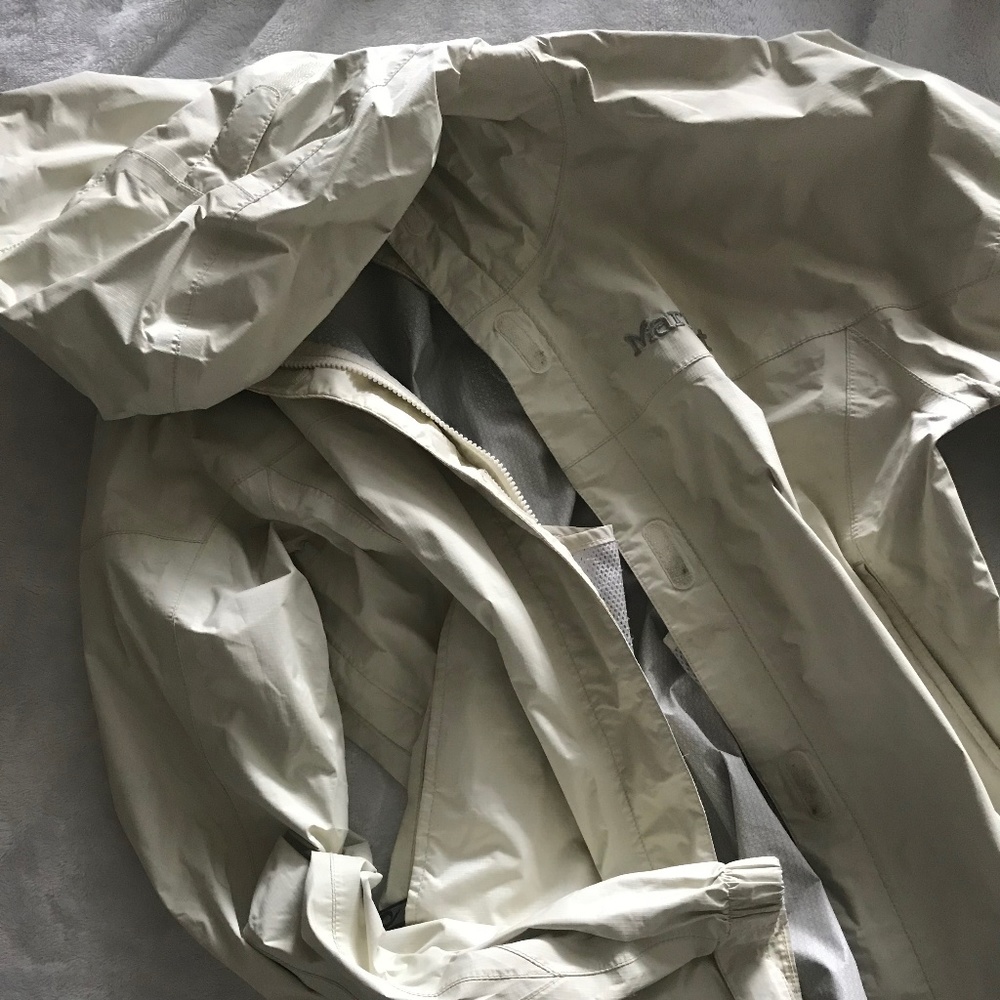White Marmot Rain Jacket